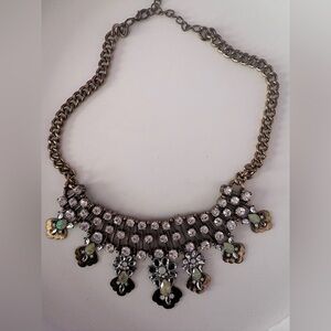 J Crew Gold and Silver Statement Necklace